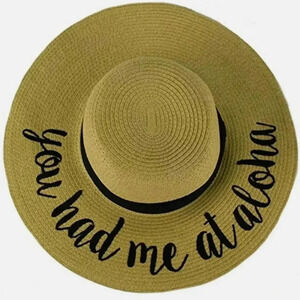 Straw Hat Holiday Resort Cruise Hawaiian You Had Me At Aloha